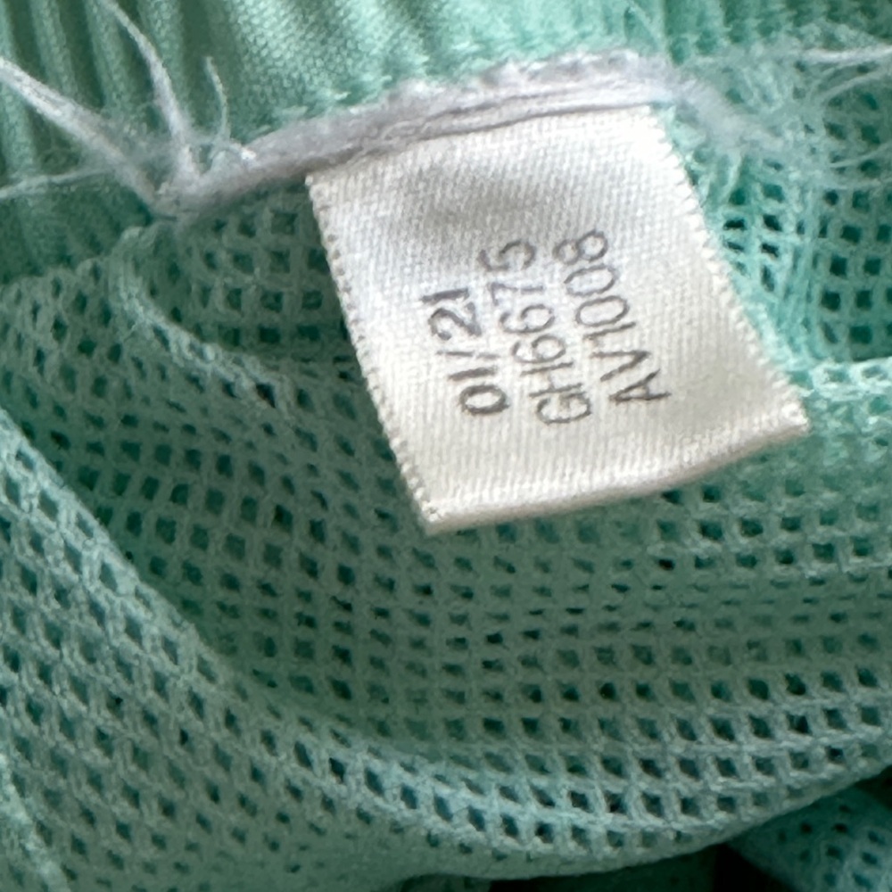 Adidas Turquoise and Lime Tie-Dye Shorts - Picture 9 of 17